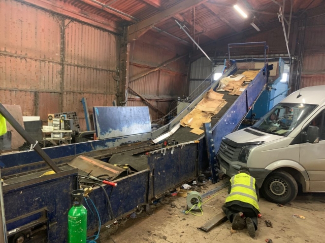Cubit Engineering repair Harkenn Ltd Recycling Baler machine 2019